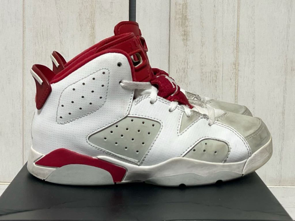 [21.5cm] little Kids Jordan 6 retro little Flex белый воздушный * Jordan AIR JORDAN с коробкой NIKE Nike 