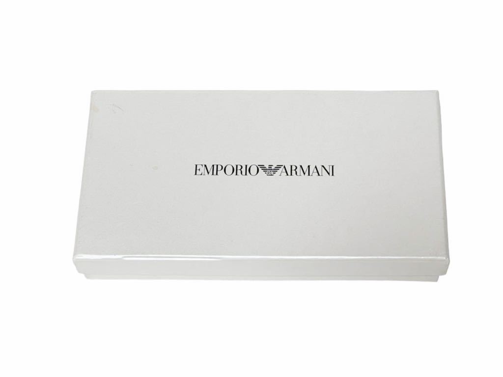 【新品】EAエンポリア アルマーニ/EMPORIO ARMANI 長財布　ロングウォレット GAモノグラム柄 本革レザー　黒/ブラック_画像8