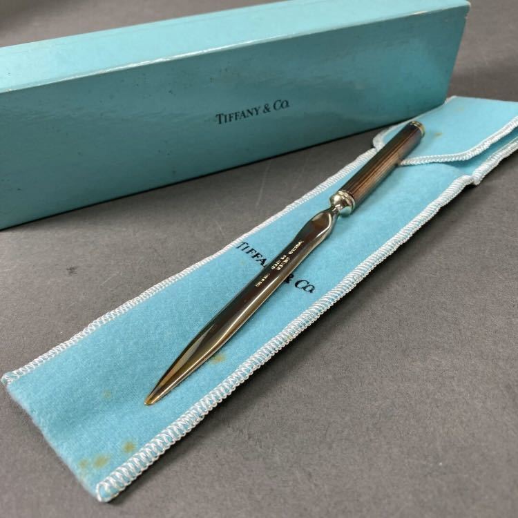 ◯TIFFANY&Co. ティファニー ペーパーナイフ レターオープナー SILVER PLATED イタリア製 シルバー_画像1