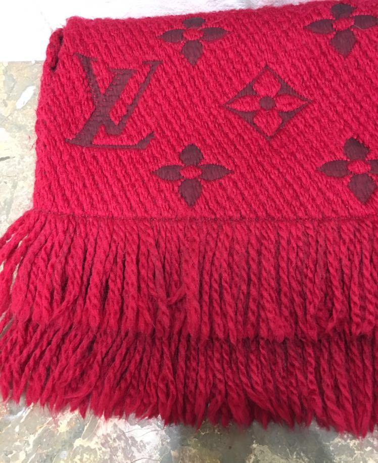 LOUIS VUITTON ECHARPE LOGO MANIA MUFFLER MADE IN ITALY/ Louis Vuitton e car rup Logo mania muffler 