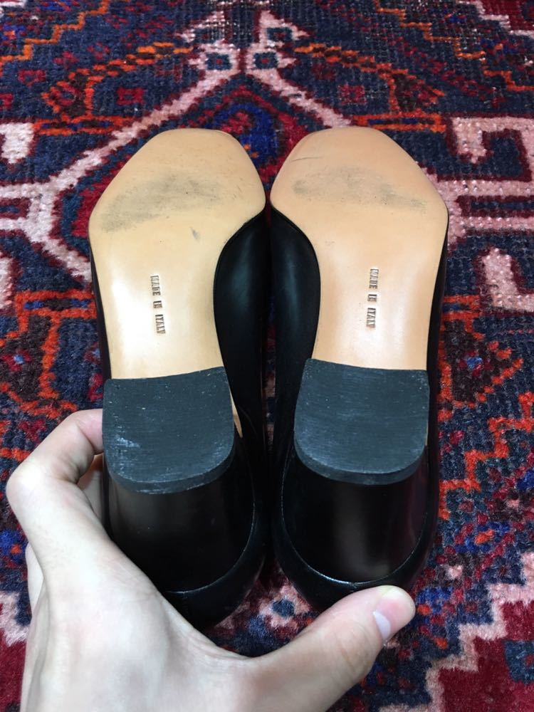 Salvatore Ferragamo LOGO LEATHER PUMPS MADE IN ITALY/サルヴァトーレフェラガモロゴレザーパンプス