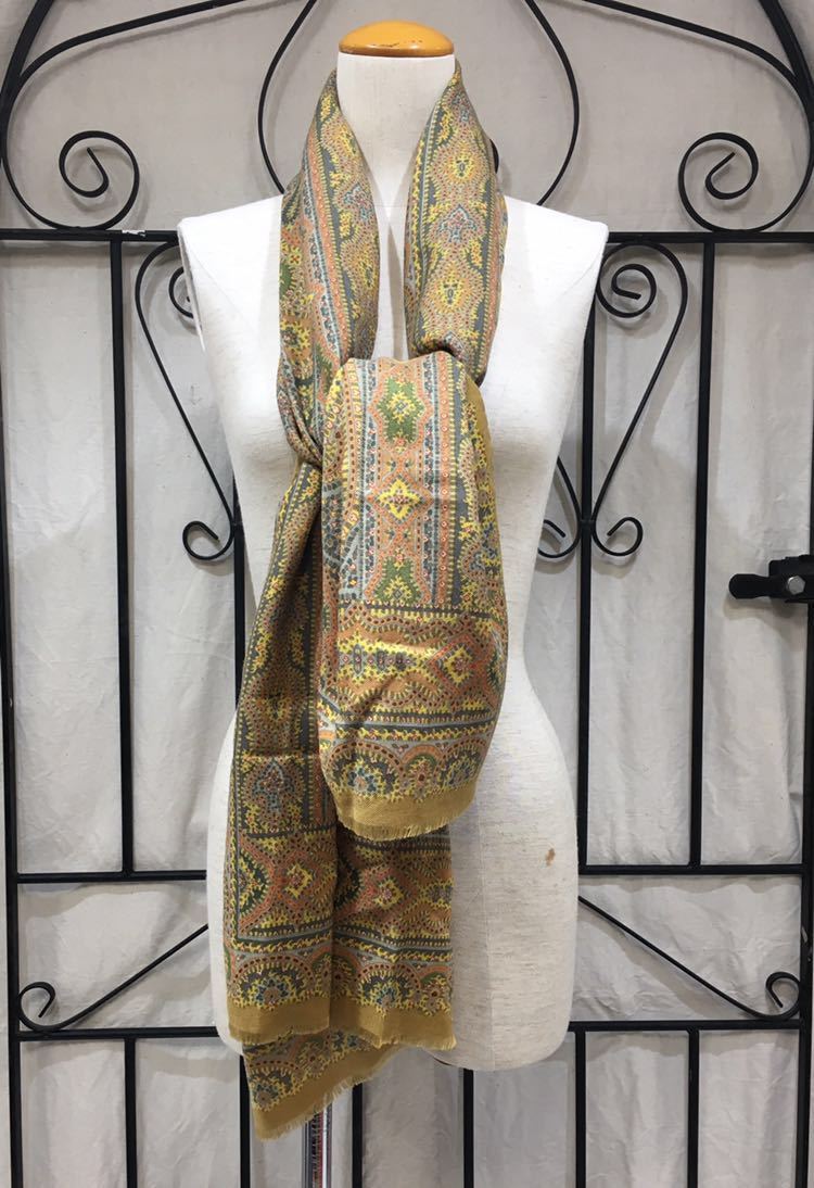 割引 【良品】ETRO エトロ 大判ショール テーブルクロス 絨毯 ラグ