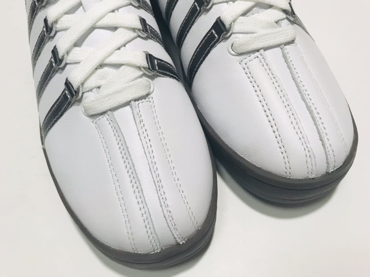 未使用!! 定番!! K-SWISS ケースイス CLASSIC 88 クラシック ホワイト 白 x 茶 レザー 25.5cm US 7.5 国内 正規品 タグ付き_画像9