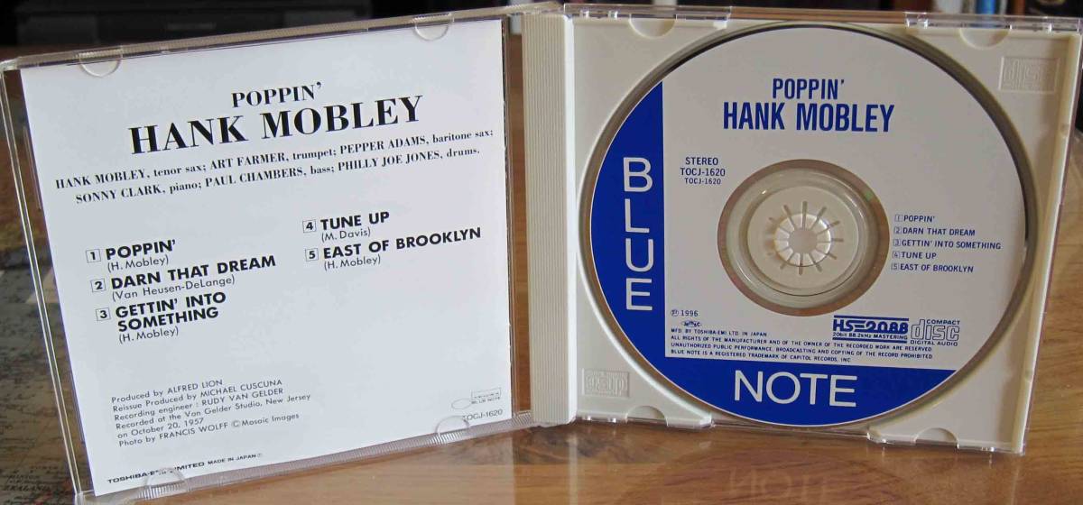 【中古CD】Hank Mobley / Poppin'_画像3