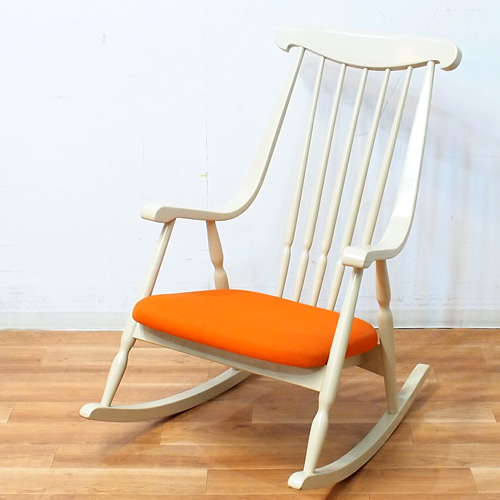  местного производства Vintage Tottori мебель кресло-качалка Showa Retro хорошо цвет *