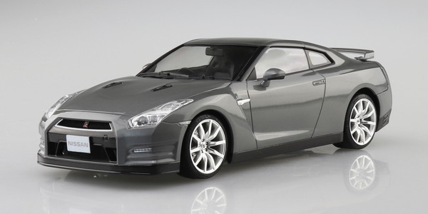 プラモデル　1/24　プリペイントモデル　02-B　ニッサン R35 GT-R '14 ダークメタルグレー　送料無料_画像1