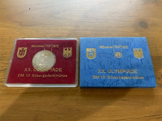 002◆1972 ミュンヘンオリンピック 10マルク銀貨 コイン ドイツ 外国銭_画像1