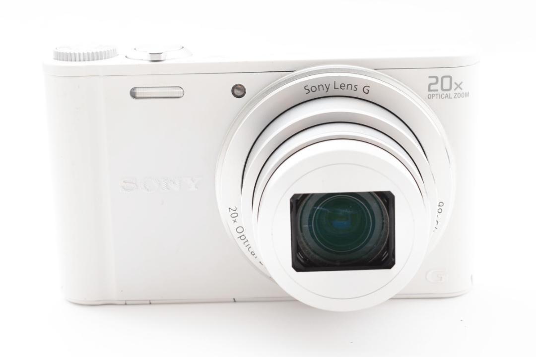 【569】完動品 SONY ソニー Cyber-shot サイバーショット DSC-WX300 ホワイト コンパクトデジタルカメラ_画像1