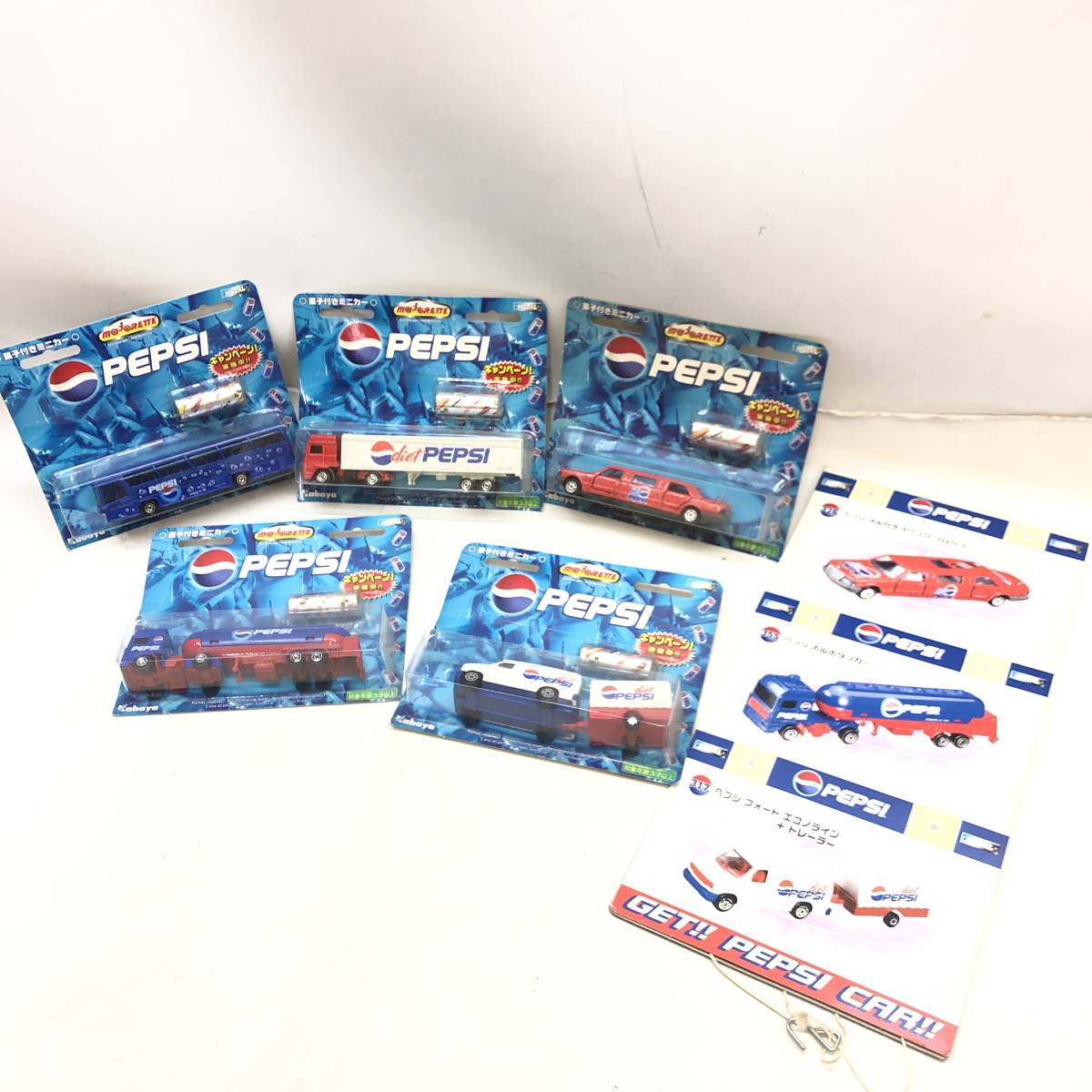 △ 未開封品 当時物 マジョレット ミニカー ペプシ コラボ majorette PEPSI カバヤ食品 車 おもちゃ コレクション ホビー △K71462_画像1