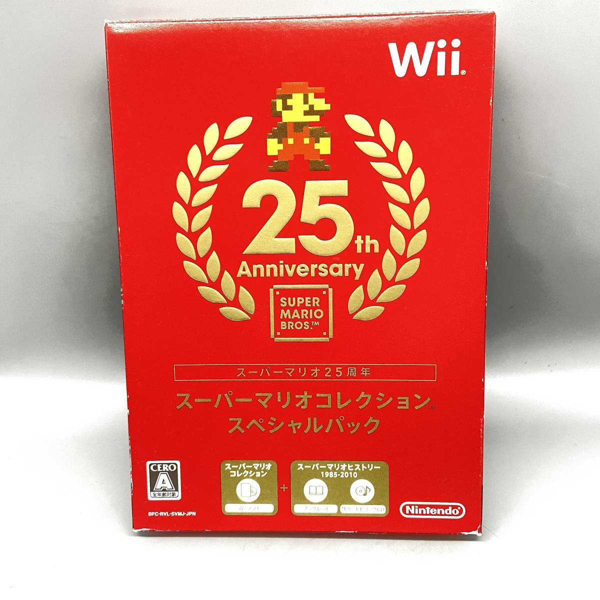 Σ任天堂　ニンテンドー　Wii　25ｔｈ　Anniversary　記念　スーパーマリオコレクション　スペシャルパック　ゲームソフト　CDΣO52007_画像1