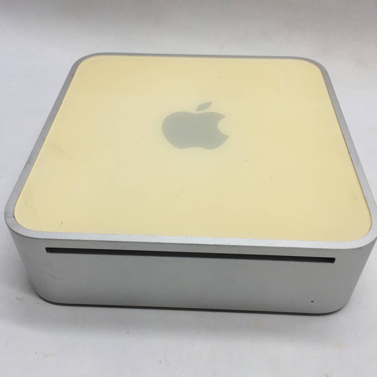 ☆通電確認 Apple Mac mini G4 A1103 macOS Leopard 10.5.8 デスクトップパソコン PC 初期化不可 ジャンク 現状品 ☆K80485_画像2