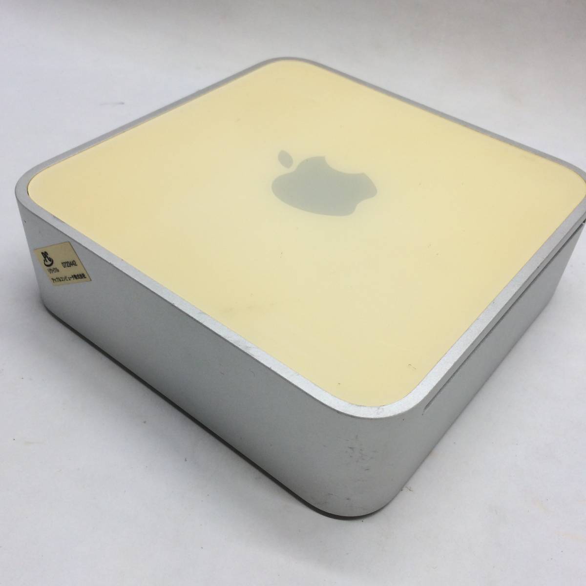 ☆通電確認 Apple Mac mini G4 A1103 macOS Leopard 10.5.8 デスクトップパソコン PC 初期化不可 ジャンク 現状品 ☆K80485_画像3