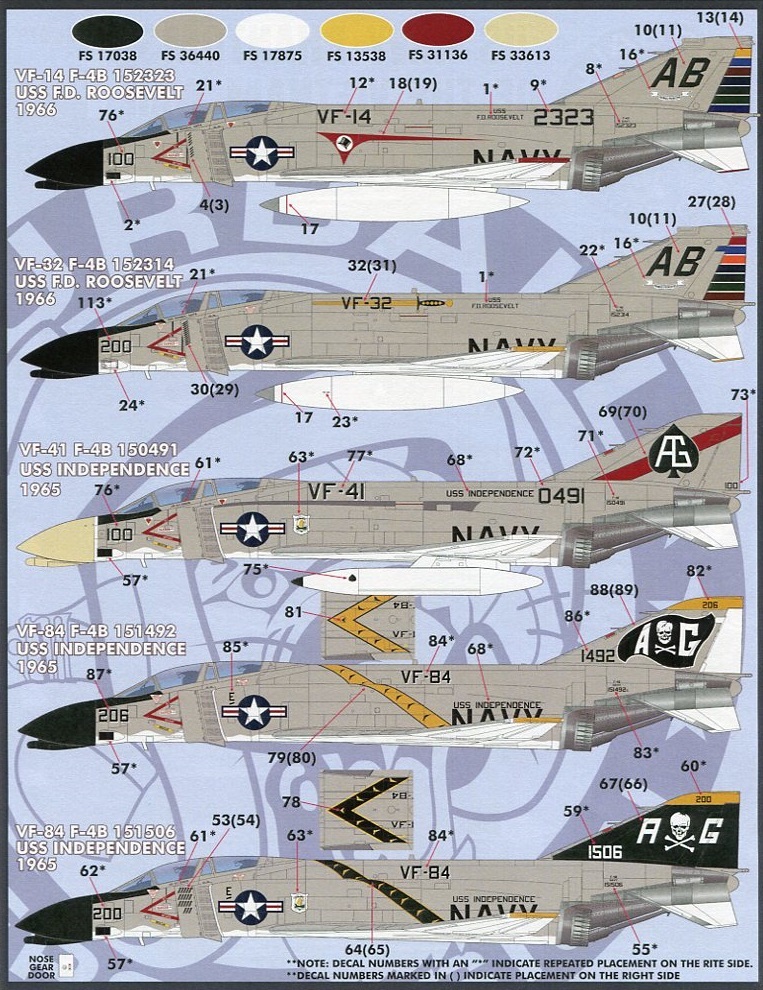 1/48 ファーボールデカール ベトナム航空戦の F-4B ファントムⅡ(1)の画像2