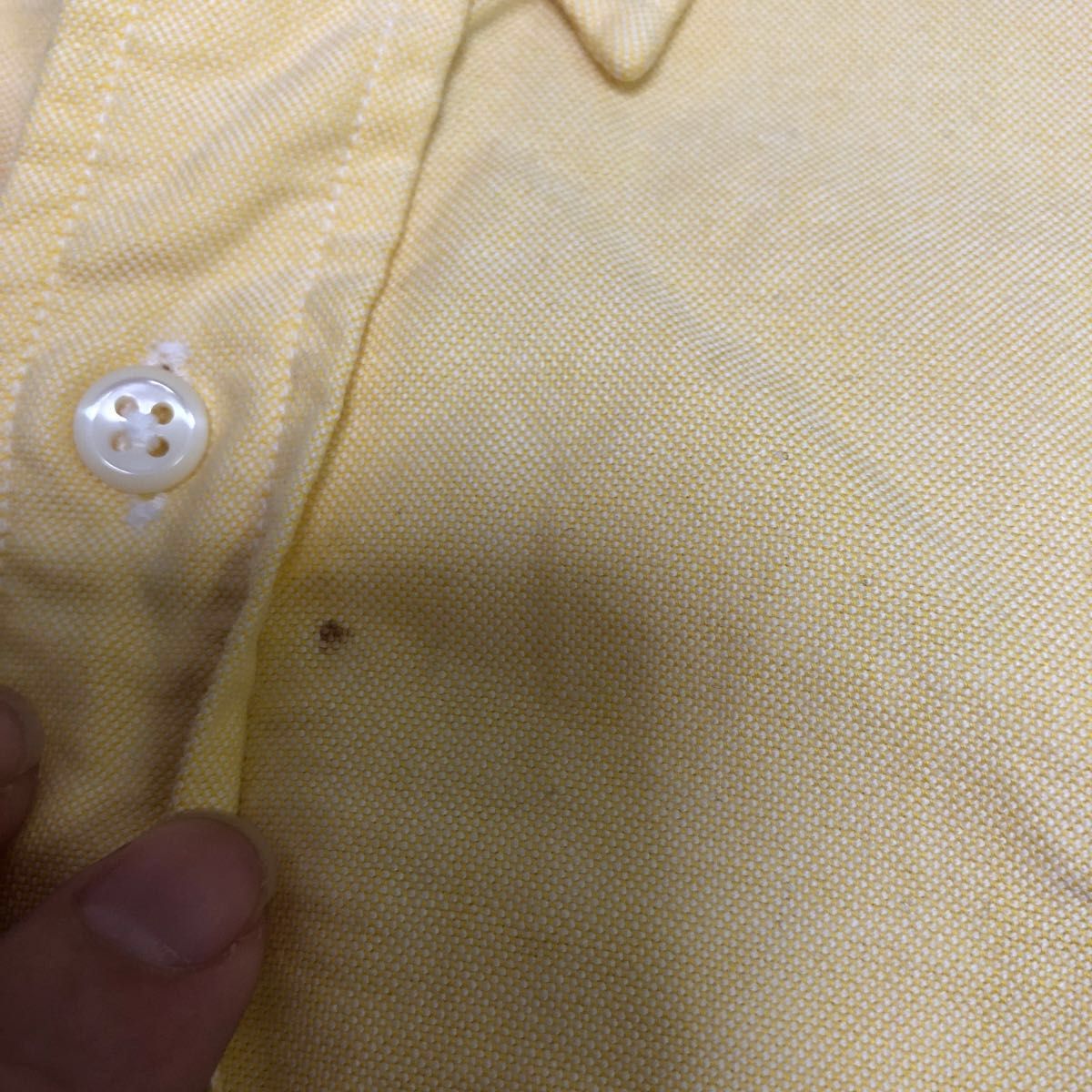 ラルフローレン　Ralph Lauren 黄色　ボタンダウンシャツ　キッズ　150  長袖シャツ　オックスフォード　ポロ　polo