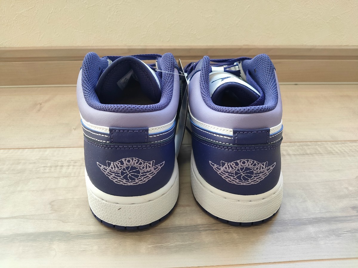 25cm 新品 NIKE AIR JORDAN 1 LOW GS SKY J PURPLE ナイキ エアジョーダン 1 ロー スカイ J パープル 紫 エア ジョーダン 553560-515_画像6