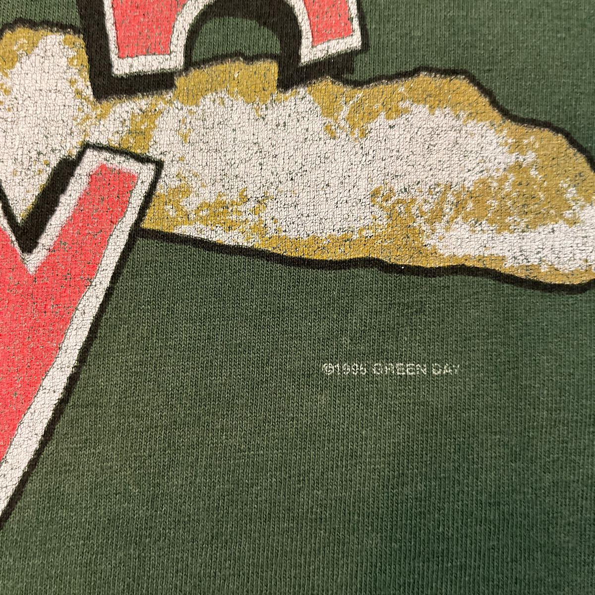 90s GREEN DAY グリーンデイ DOOKIE Tシャツ バンT 1995コピーライト 古着 ヴィンテージ Nirvana _画像5
