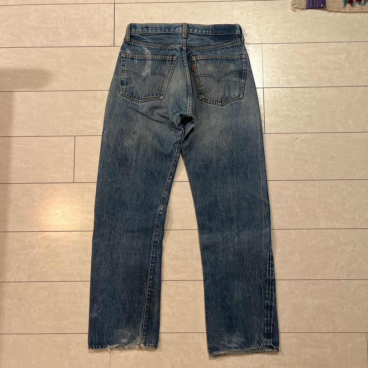 66後期 W32L34 66前期 オリジナル ビンテージ ゴールデンサイズ リーバイス 501 赤耳 80s Levi's 501xx デニムパンツ ヴィンテージ _画像2