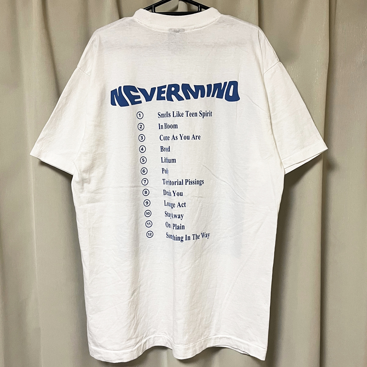 XL NIRVANA ニルヴァーナ NEVERMIND ネバーマインド グランジ ロック バンドTシャツ 新品 フォト ピクチャー Giant (90s ビンテージ USA製)_画像4