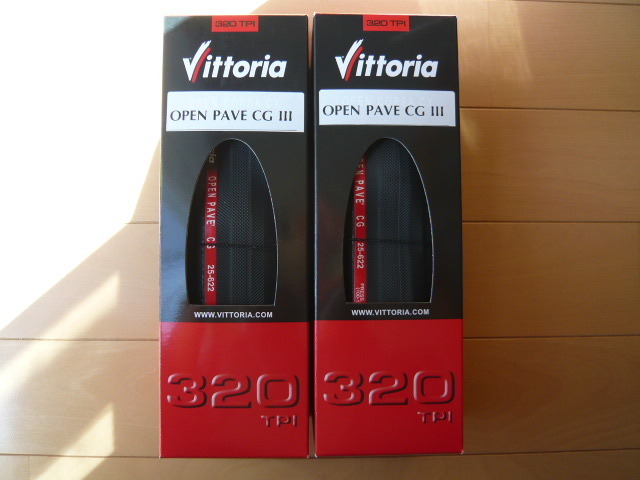 ★ ヴィットリア Vittoria OPEN Pave オープン パベ CG Ⅲ 700×25C BLACK 2本セット_画像1