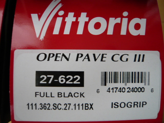 ★ ヴィットリア Vittoria OPEN Pave オープン パベ CG Ⅲ 700×27C BLACK 2本セット_画像6