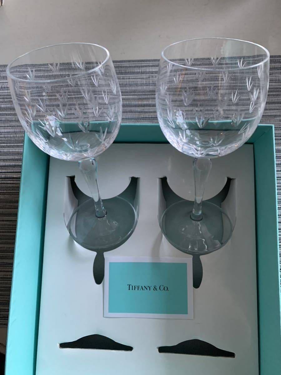 期間限定SALE！ ティファニーTIFFANY フローレット ペアワイングラス　専用箱&封筒付き_画像5