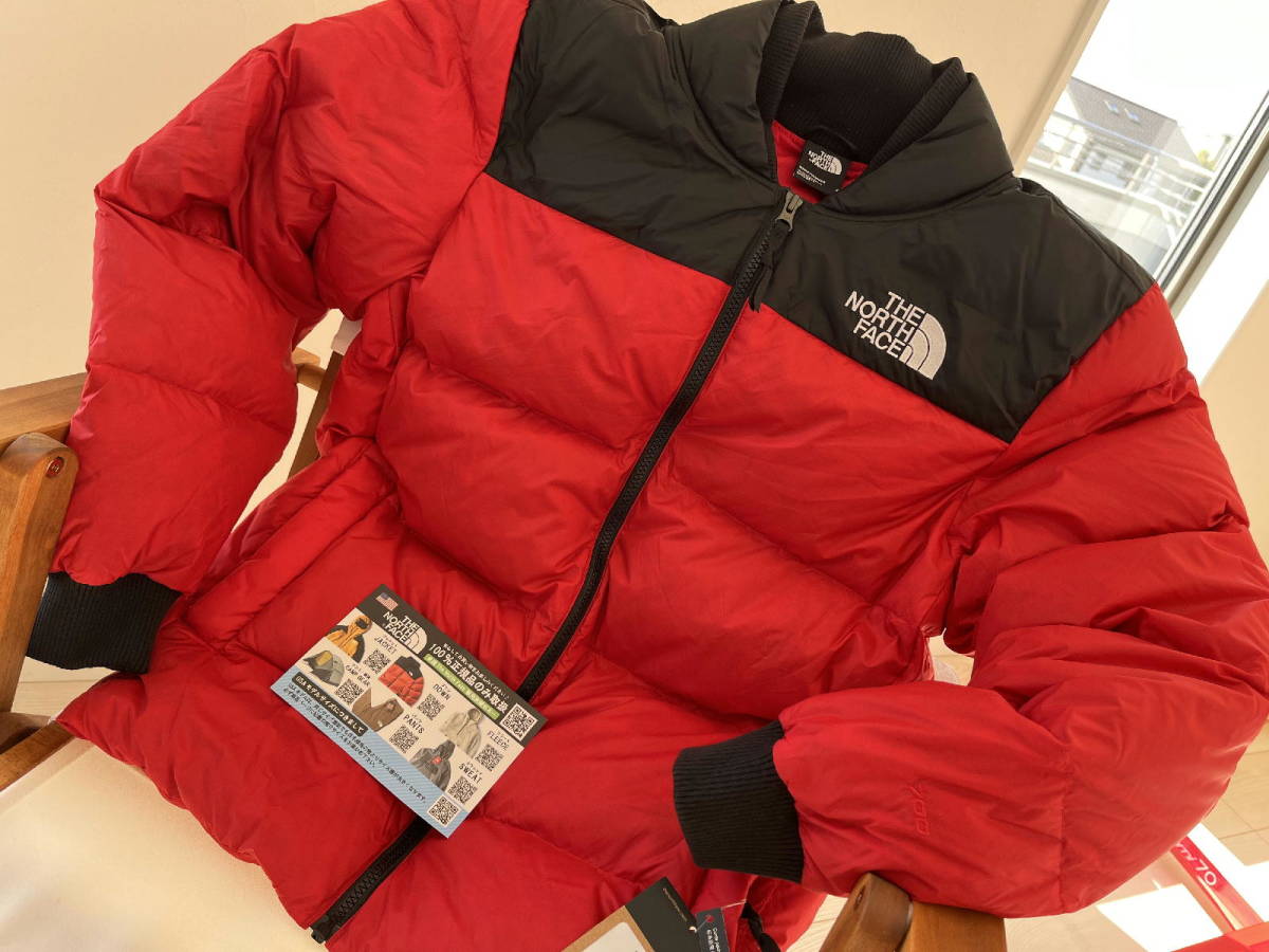 THE NORTH FACE ダウンジャケット/サイズS/ナイロン/RED/NF0A5ITG682/Nordic Jacket_画像3