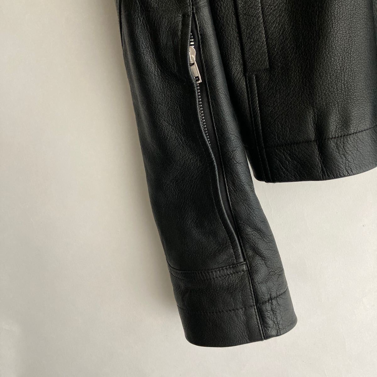 Rick Owens Rick Owens кожа байкерская куртка одиночный редкий размер довольно большой архив стандартный товар чёрный черный size 52