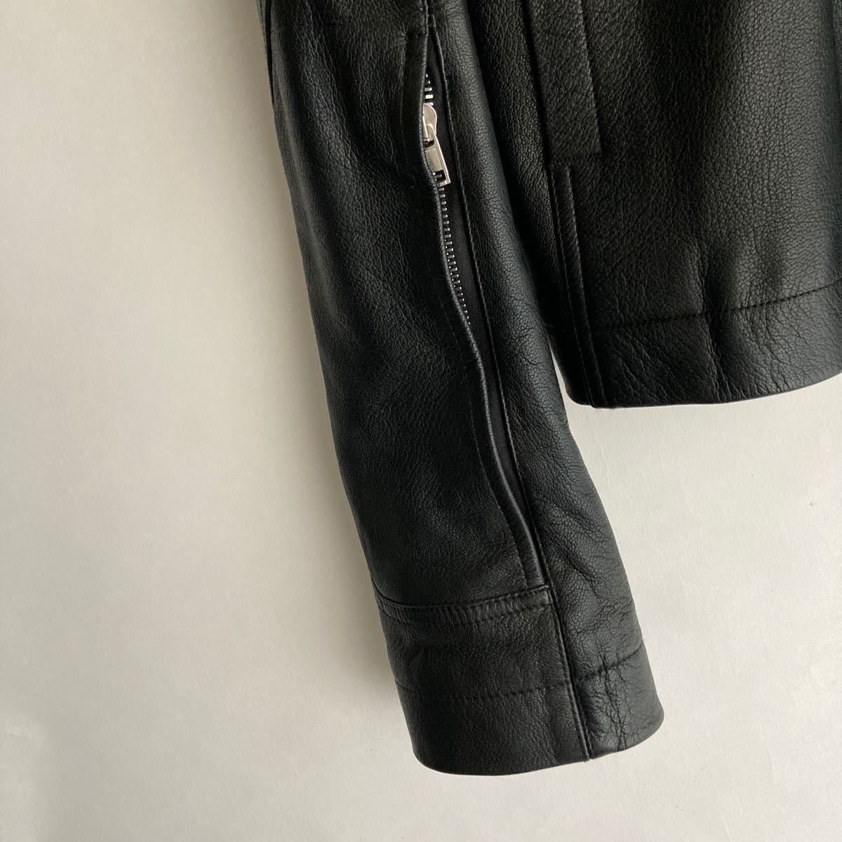 Rick Owens リックオウエンス レザー ライダース ジャケット シングル 希少サイズ 大きめ アーカイブ 正規品 黒 ブラック size 52_画像6