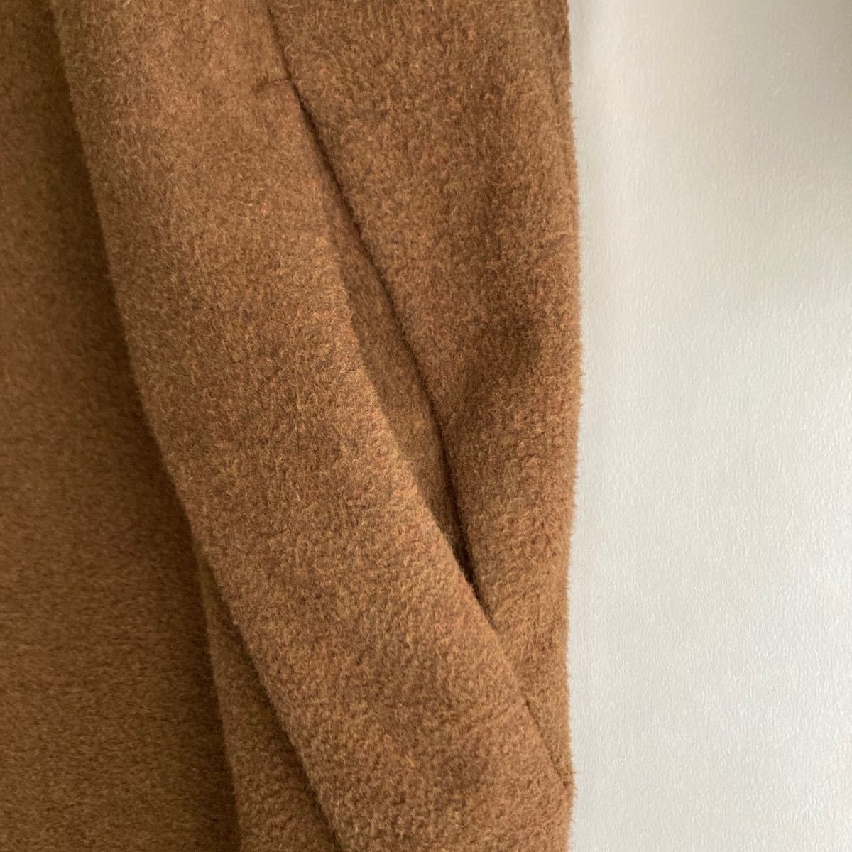 [ не использовался с биркой ]marka HOODED COAT сделано в Японии ma- кафф - dead пальто большой размер свободно . двойной Zip Brown size 2 sk