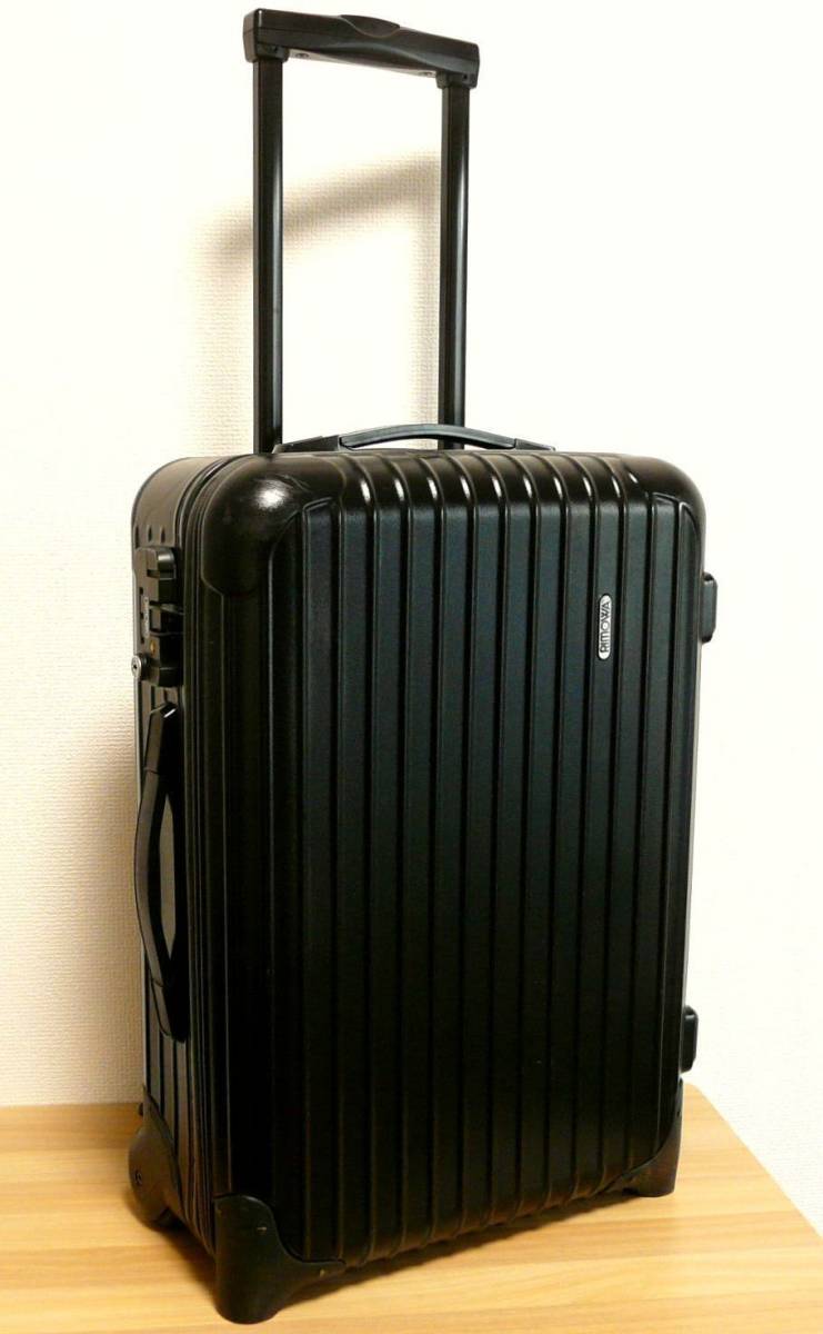 ■稀少・2輪モデル■RIMOWA■機内持ち込みサイズ35L・リモワ サルサ キャリーケース■半艶ブラック・スーツケース■匿名配送■_画像1