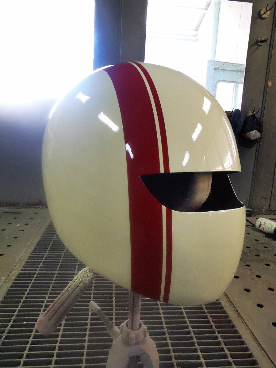 加工 ヘルメット 族ヘル 黄ばみ ナックル 族車 暴走族 カフェレーサー-