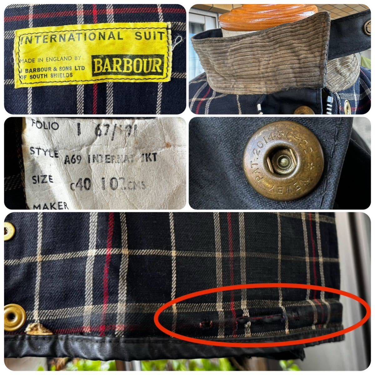 良品 67's Barbour INTERNATIONALビンテージバブアー 良品 67's Barbour INTERNATIONALビンテージバブアー