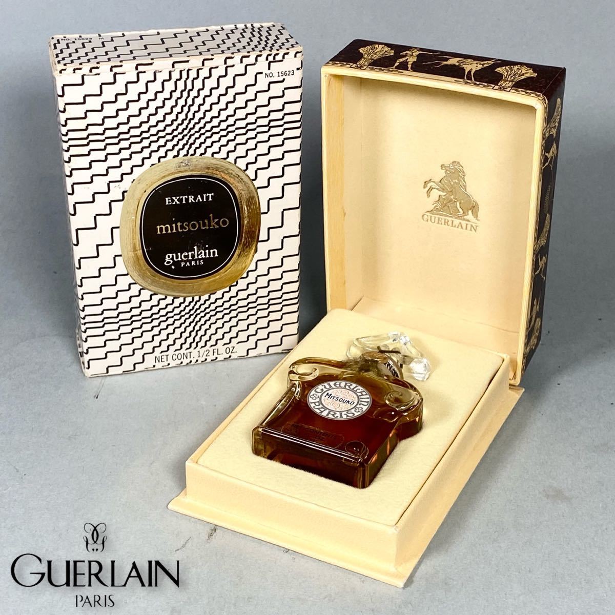 D231119-1【未使用品】GUERLAIN ゲラン mitsouko ミツコ 香水 EXTRAIT エクストレイト 1/2oz 約15ml 【送料全国一律520円】_画像1