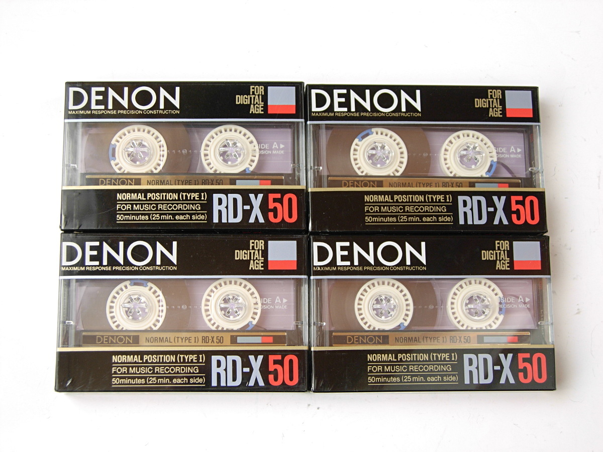 DENON RD-X50 ノーマルポジション TYPE I カセットテープ 4本セット 未使用/未開封 1円スタート_商品の全て