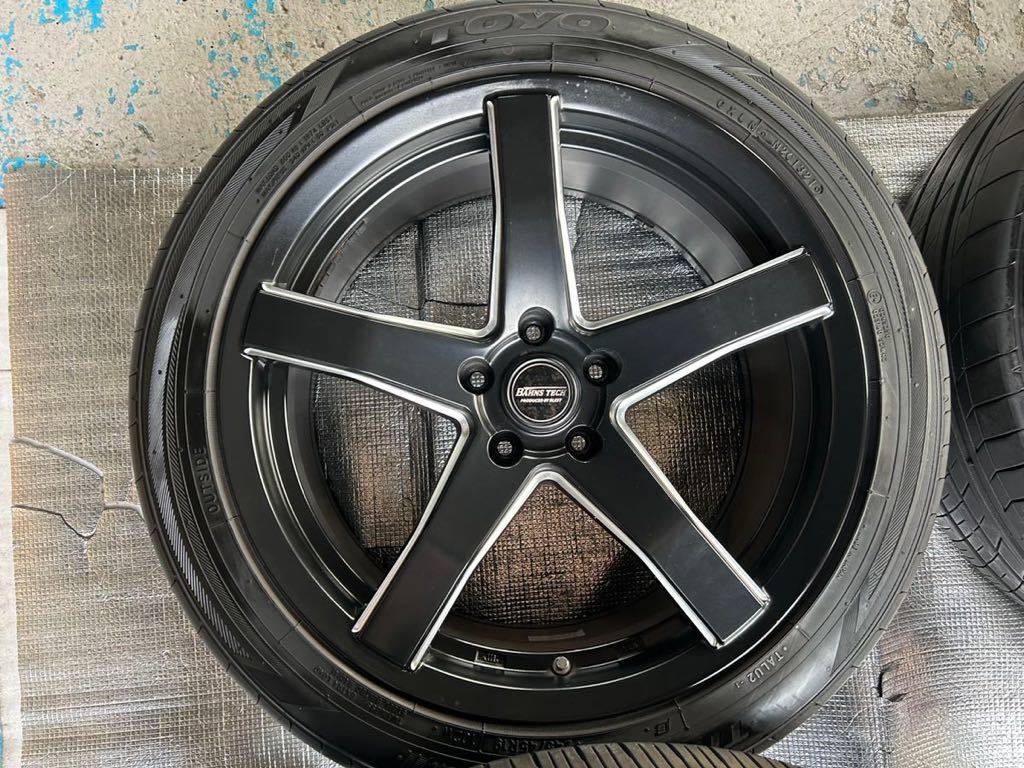 美品　ブレスト バーンズテック V-05タイヤ ホイール4本【19×8.5J 5-114 INSET36 SGB】TOYOトランパス　245/45R19 BLEST Bahns Tech V05_画像5