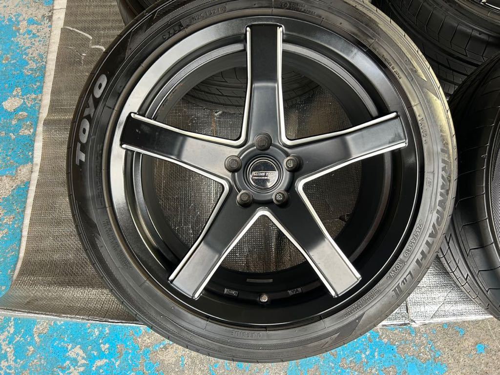 美品　ブレスト バーンズテック V-05タイヤ ホイール4本【19×8.5J 5-114 INSET36 SGB】TOYOトランパス　245/45R19 BLEST Bahns Tech V05_画像2