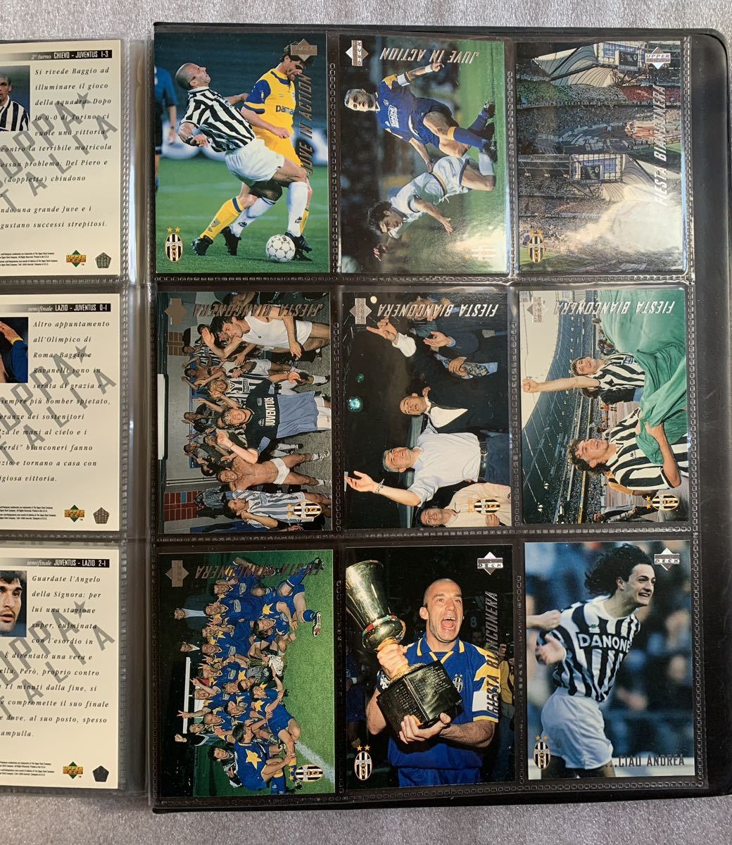 超レア コンプ Upperdeck Juventus 1995 (Roberto Baggio) 90/90 コンプリートセット バッジョ 限定 ファイル付き サッカー カード _画像10