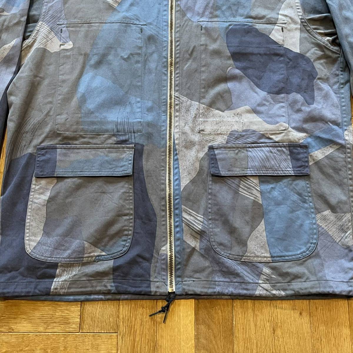 NIGEL CABOURN ナイジェルケーボン カモフラージュリバーシブルジャケット サイズ表記50 日本製 中古品 コットン100% パーカー 8020030002_画像5