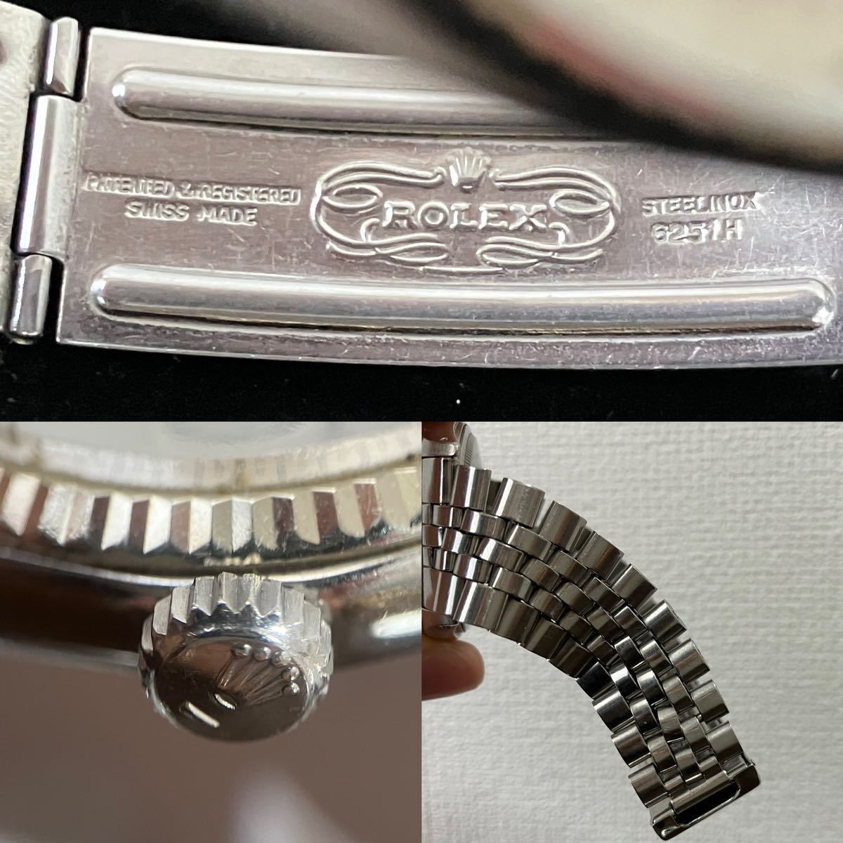 ROLEX ロレックス OYSTER PERPETUAL DATEJUST デイトジャスト Ref:1601 / 28番台 1969年製 稼動品 純正ベルト オイスターパーペチュアル /3_画像7