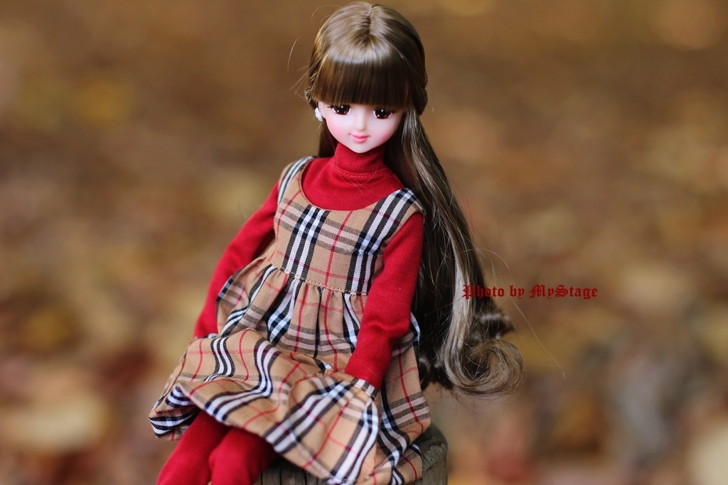 人形服2311-111　ハイネック長袖Tシャツ（桃色）　momoko、ジェニー、OBITSUボディ、MISAKI_画像5
