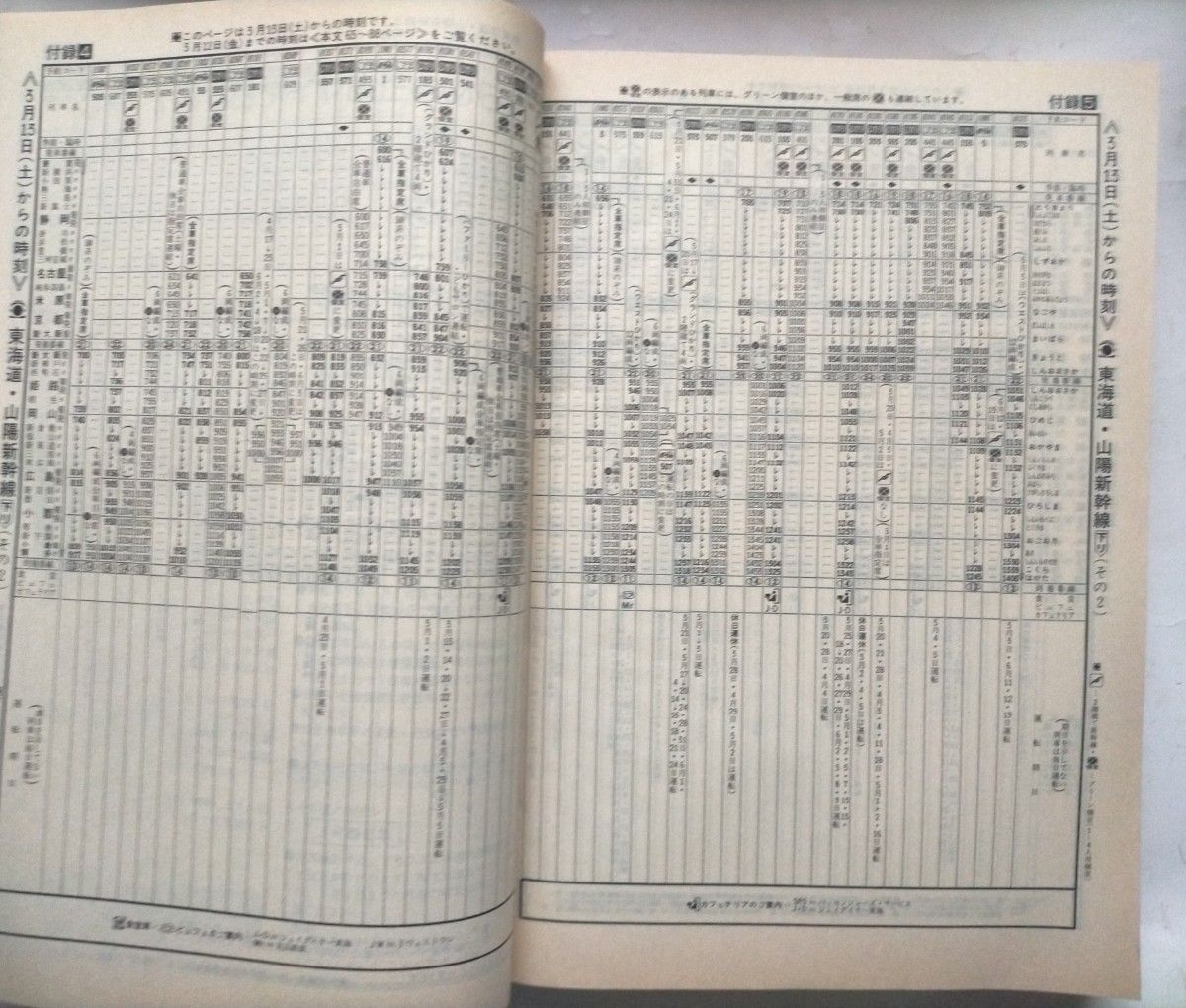 JTB時刻表 1999年2月号 早春の増発列車JRグループダイヤ改正3月13日東海道山陽新幹線ダイヤ改正主要列車ダイヤシュプール号