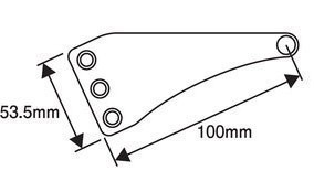 AL削出し ヘッドライトステー43mm K ZJ07E_画像3