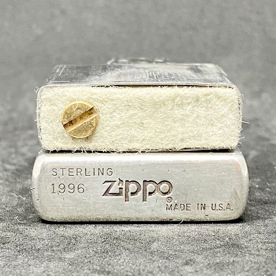 《現状品》ZIPPO/ジッポー/1996年製/STERLING SILVER/スターリングシルバー/火花確認OK/オイルライター/EK05K03ZP006_画像7