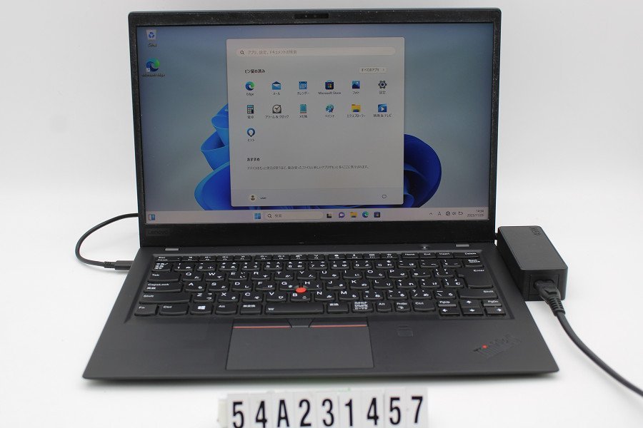 Lenovo ThinkPad X1 Carbon 6th Gen Core i5 8350U 1.7GHz/16GB/256GB(SSD)/14W/FHD(1920x1080)/Win11 外装べたつき 【54A231457】
