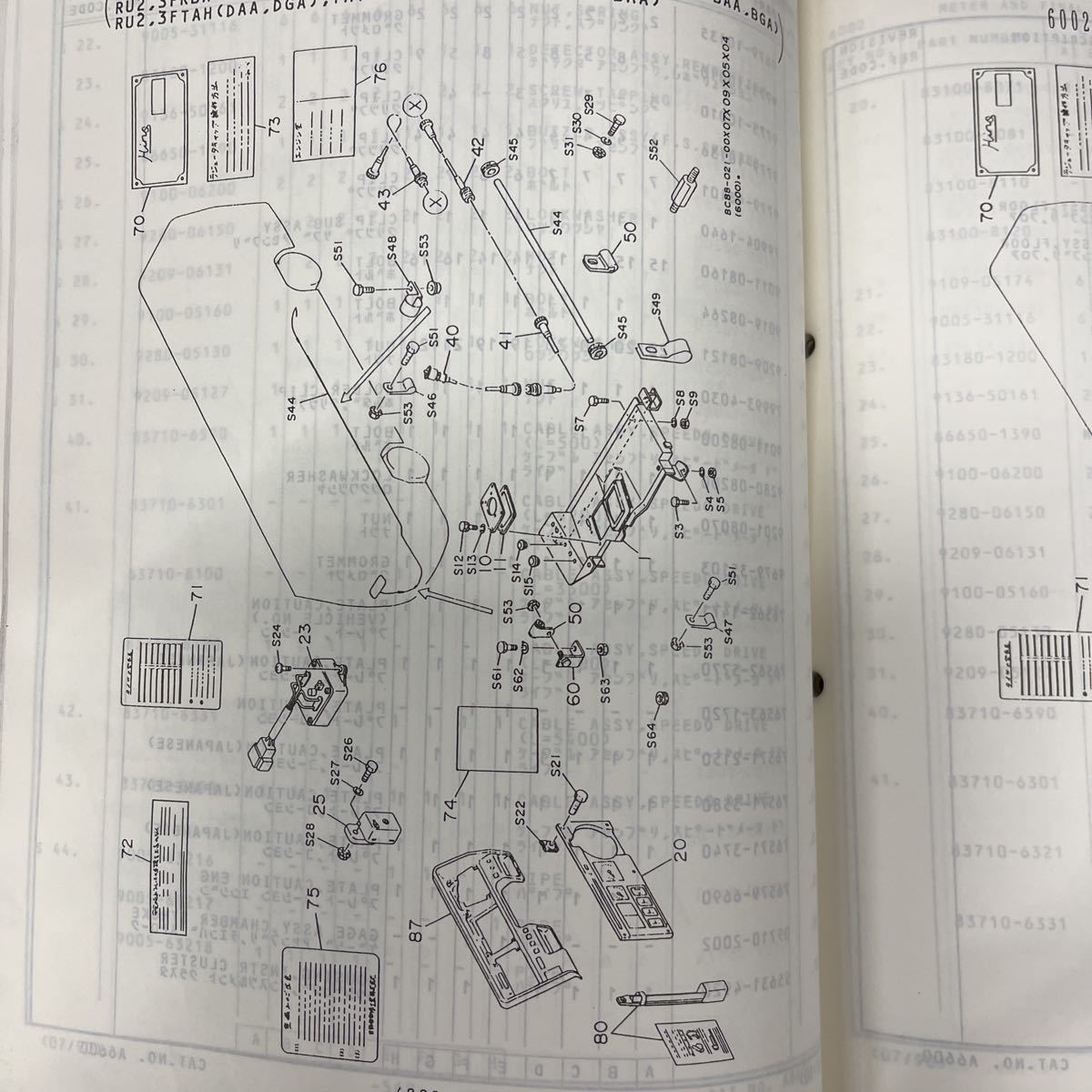  saec RU1F RU2F RU3F series parts catalog 