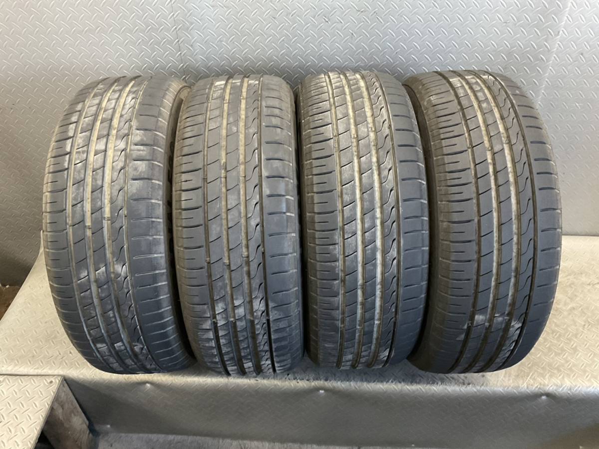 H72★　タイヤ4本セット　215/55R17　MINERVA RADIAL F205　22年32週　残り溝6.5㎜(７分山以上)　★_画像3