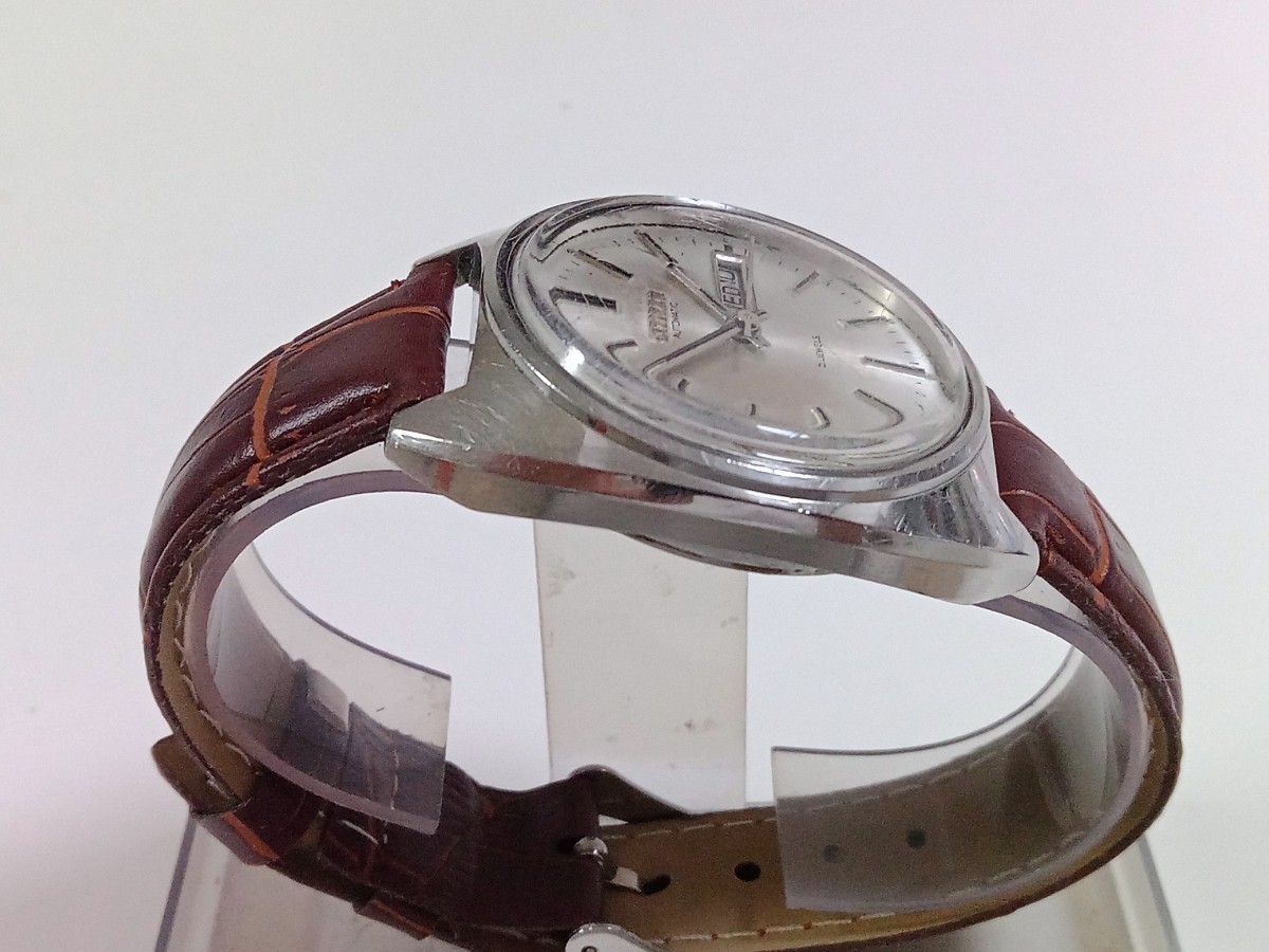 【新品レザーベルト】★CITIZEN AUTOMATIC★シチズン オートマチック★4-650484★21石★デイデイト★ビンテージ★レトロ★アンティーク_画像5