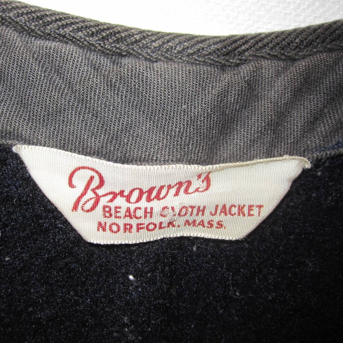 ☆ 50s ブラウンズ ビーチベスト 三角タグ / ブラウンズビーチ / Brown's Beach Vest / 1930s 40s 60s / ビーチジャケット / ビンテージ
