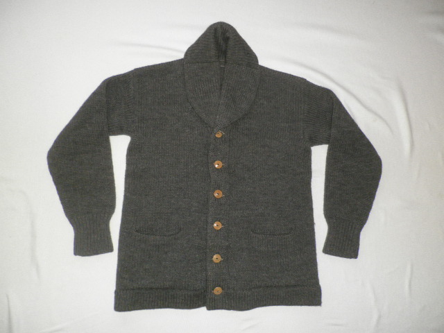 * Vintage 20s shawl color cardigan gray ash / 30s 40s