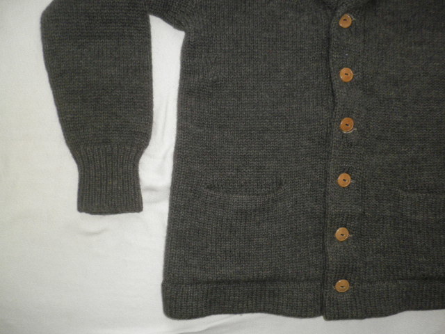 * Vintage 20s shawl color cardigan gray ash / 30s 40s